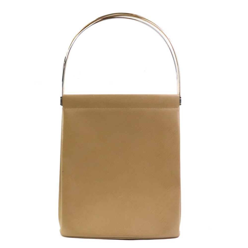 Cartier handbag, leather and metal, beige, women's, e62221k